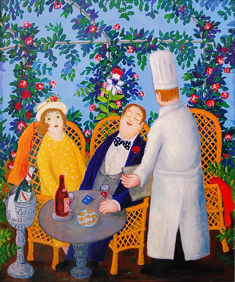 A Couple Dining by Lennart Jirlow